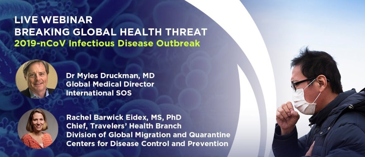 #CoronaOutbreak Update: Global Healthcare Incident, 2019-nCoV Infectious Disease via International SOS <a href="/IntlSOS/">International SOS</a>. Listen here for the latest: learn.internationalsos.com/Jan23PostWebin… #wuhan #wuhanoutbreak #coronavirus #CoronavirusOutbreak