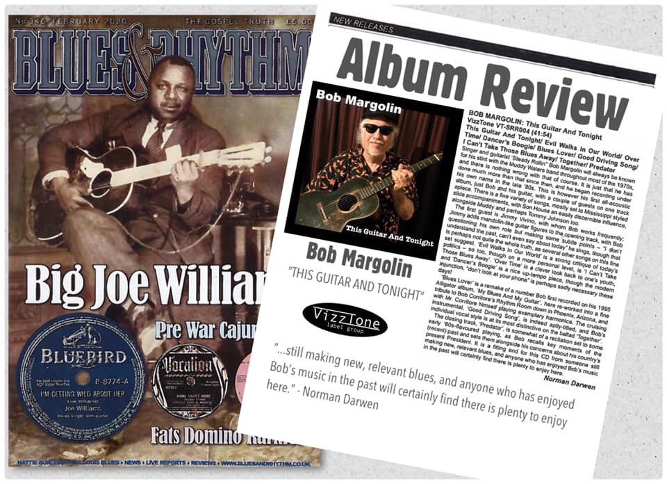 Blues &amp; Rhythm reviews Bob Margolin’s new album “THIS GUITAR AND TONIGHT” ➡️ bluesandrhythm.co.uk
📀🎧 Grab your copy today! redeye.ffm.to/guitarandtonig…
#bluesandrhythmmagazine #bobmargolin <a href="/VizzTone/">VizzTone Label Group</a> #vizztone #bratgirl <a href="/BluesBrat/">BratGirlmedia</a>