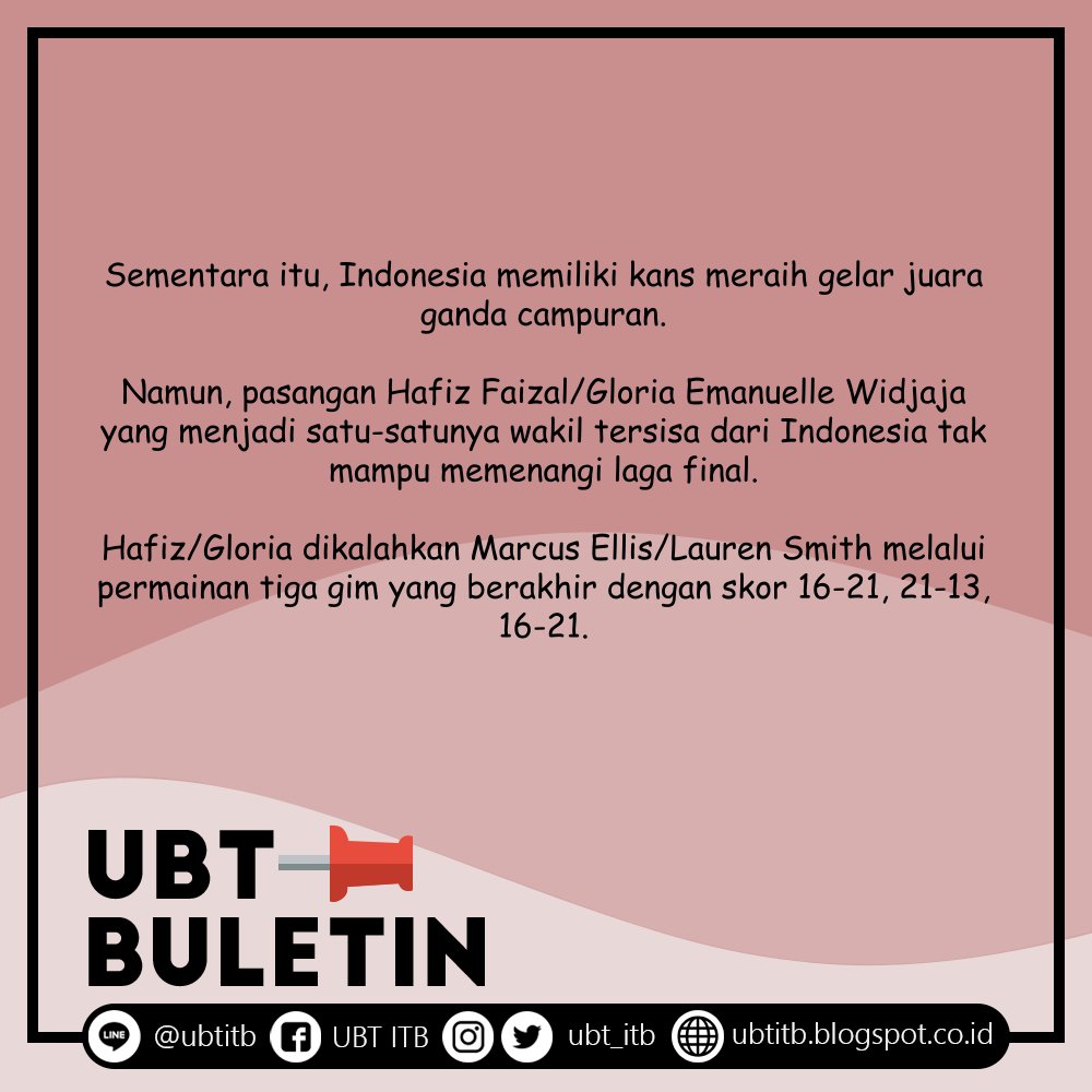 Unit BuluTangkis ITB tweet media