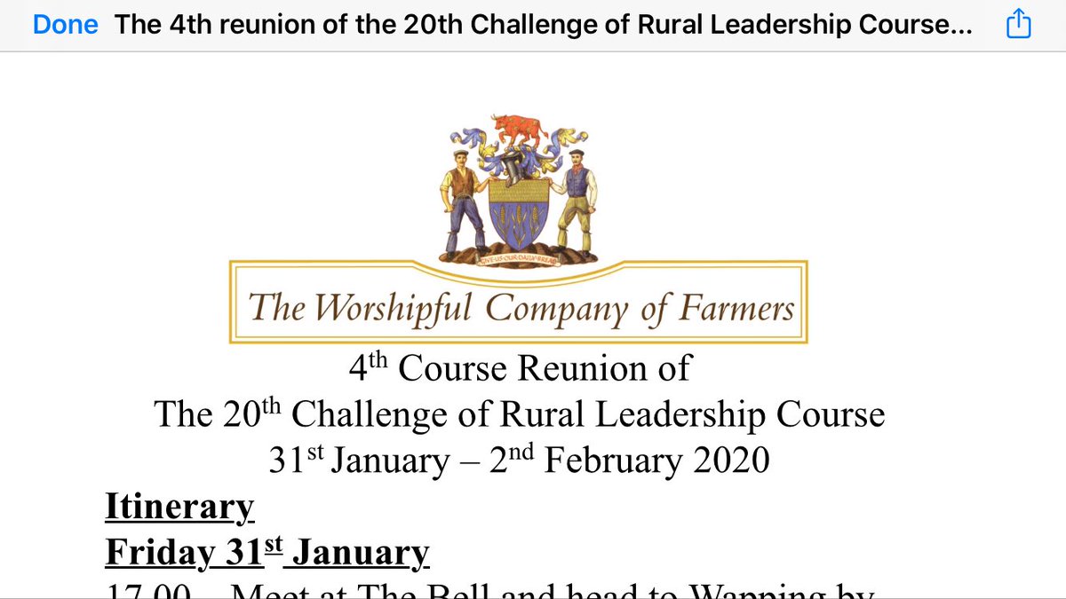 ChilderditchFms's tweet photo. @Cereals_West @WCFAlumni @Dartington @duchyRBS @FarmersCompany You still have the best to come Richard and the #CRL2020 gang. #CRL2016 4th reunion next weekend. 17 attendees this year inc 2 from Australia ๐ฆ๐บ and one from Poland ๐ต๐ฑ - excited!! @FarmerCarrott @MillyFyfe @ehwscott @MatthewIpsen @Steakrareplease and many more. https://t.co/tDgLwl77t3