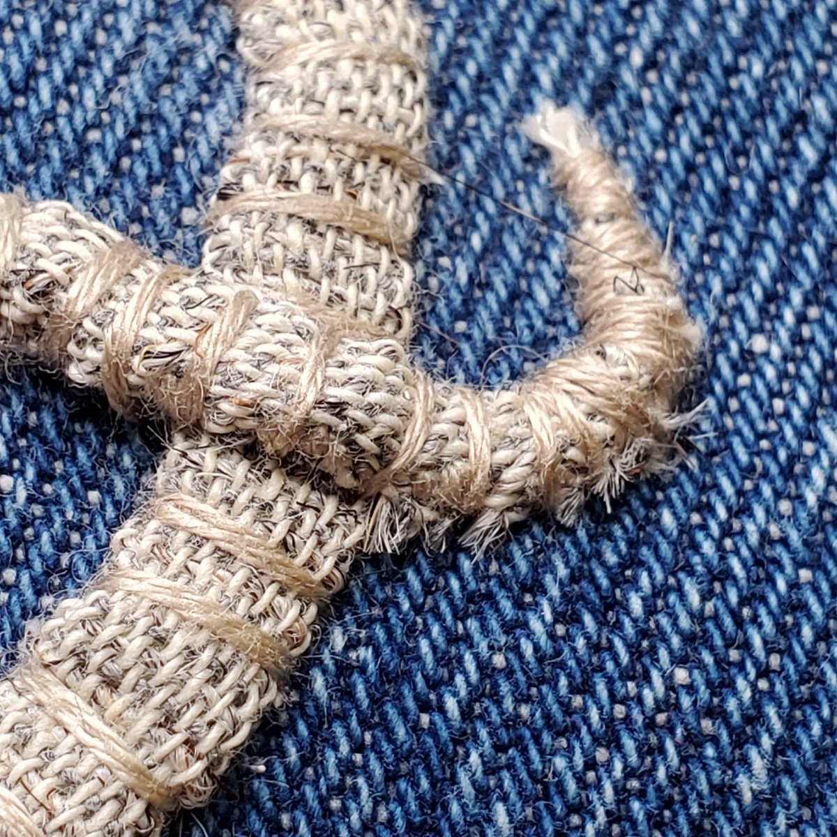 outtaherefolks's tweet photo. Happy New Year! All the best to you in the Year of the Rat. I realized I've not posted here in ages, having shifted mostly to Instagram. Currently working with #vintagetextiles &amp; obsessed with #embroidery. #handembroidery  #YearoftheRat #slowstitch #embroideryweaving #fabricart https://t.co/LO3kcTBiFS