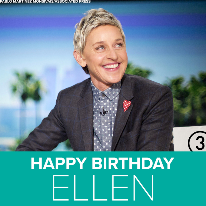 Ellen Degeneres's Birthday Celebration HappyBday.to
