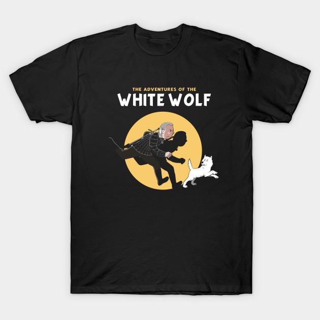 theshirtlist's tweet photo. The Adventures of the White Wolf T-Shirt - https://t.co/lIn4XtxCcb Witcher T-Shirt from @Eilex_D & @teepublic for just $13! #EilexDesign #Geralt #GeraltOfRivia #Parody #TheAdventuresOfTintin #TheWitcher #TV #VideoGame https://t.co/F9hRvEmh1Z