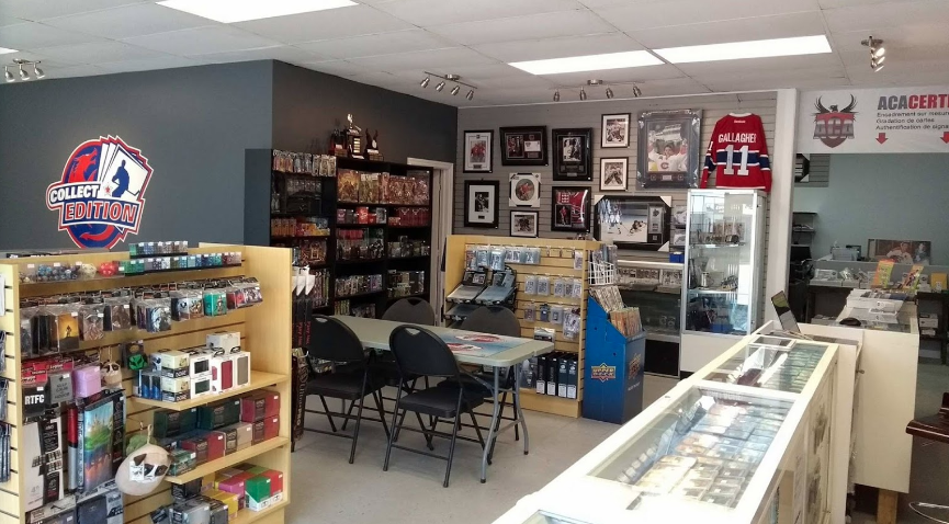 KarineHains's tweet photo. These days, a shop doesn't need to be local to become your card shop. Great staff, online breaks, trade days and they organize a hockey classic twice a year, they really go the extra mile. Worth hitting it up if you drive thru La Prairie @UpperDeckHockey #MyLCS #Collect #thehobby https://t.co/l16X1cXBJ9