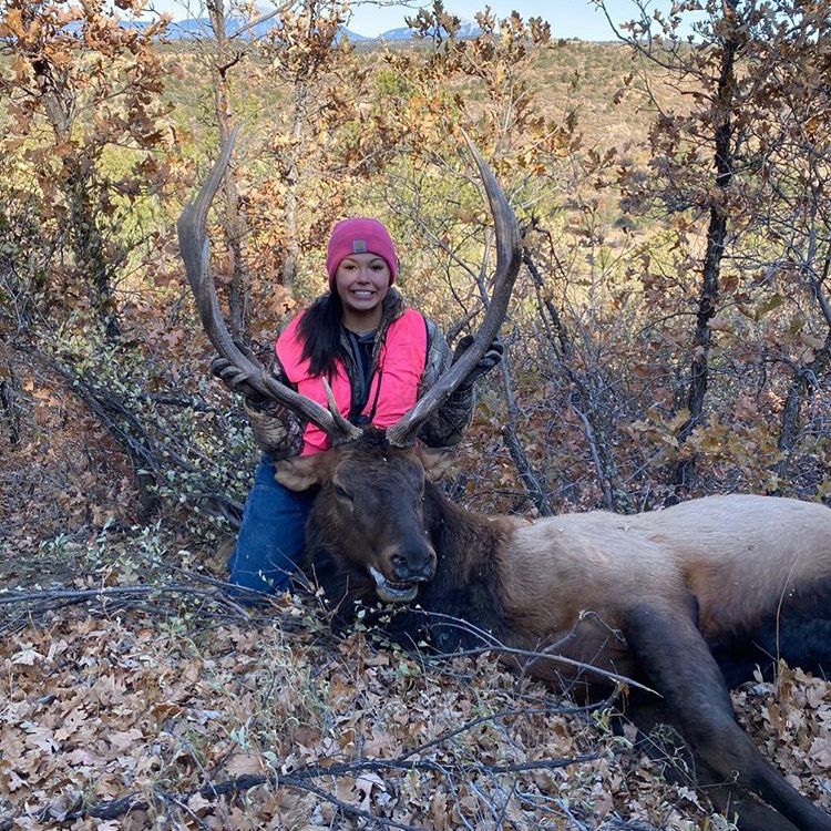 OUTDChannel's tweet photo. 17-year-old Sierra sent in this photo of herself with a nice bull! She has been hunting for three years, and hunts in Colorado with her dad. Thanks for sharing, Sierra!

#WhatGetsYouOutdoors #ElkHunting #Hunting #BigGameHunting #Wapiti #BullEk #PassOnYourPassion https://t.co/xZOOqudhfX