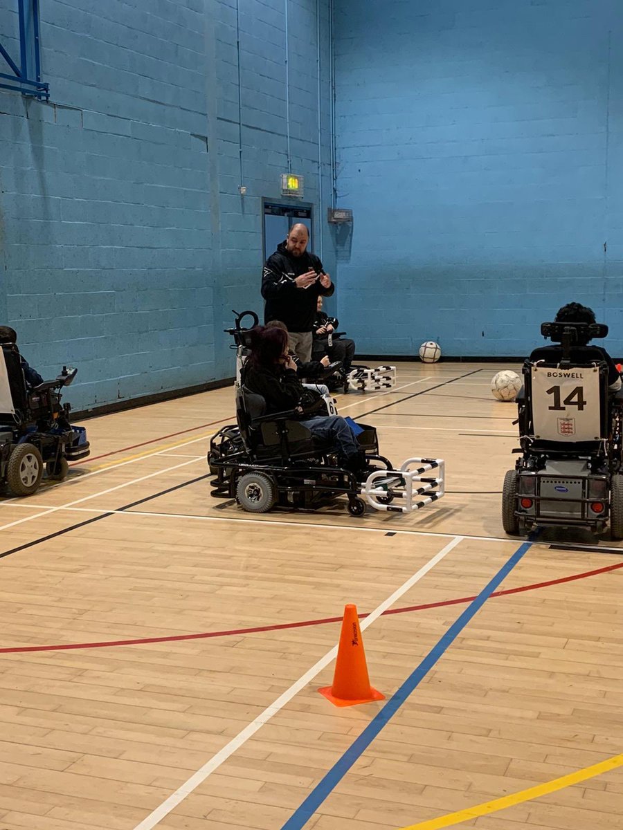 PfcTown's tweet photo. Training and coaching today, everyone put so much effort in. ♿️⚽️👊 https://t.co/FeYZjjcCpV