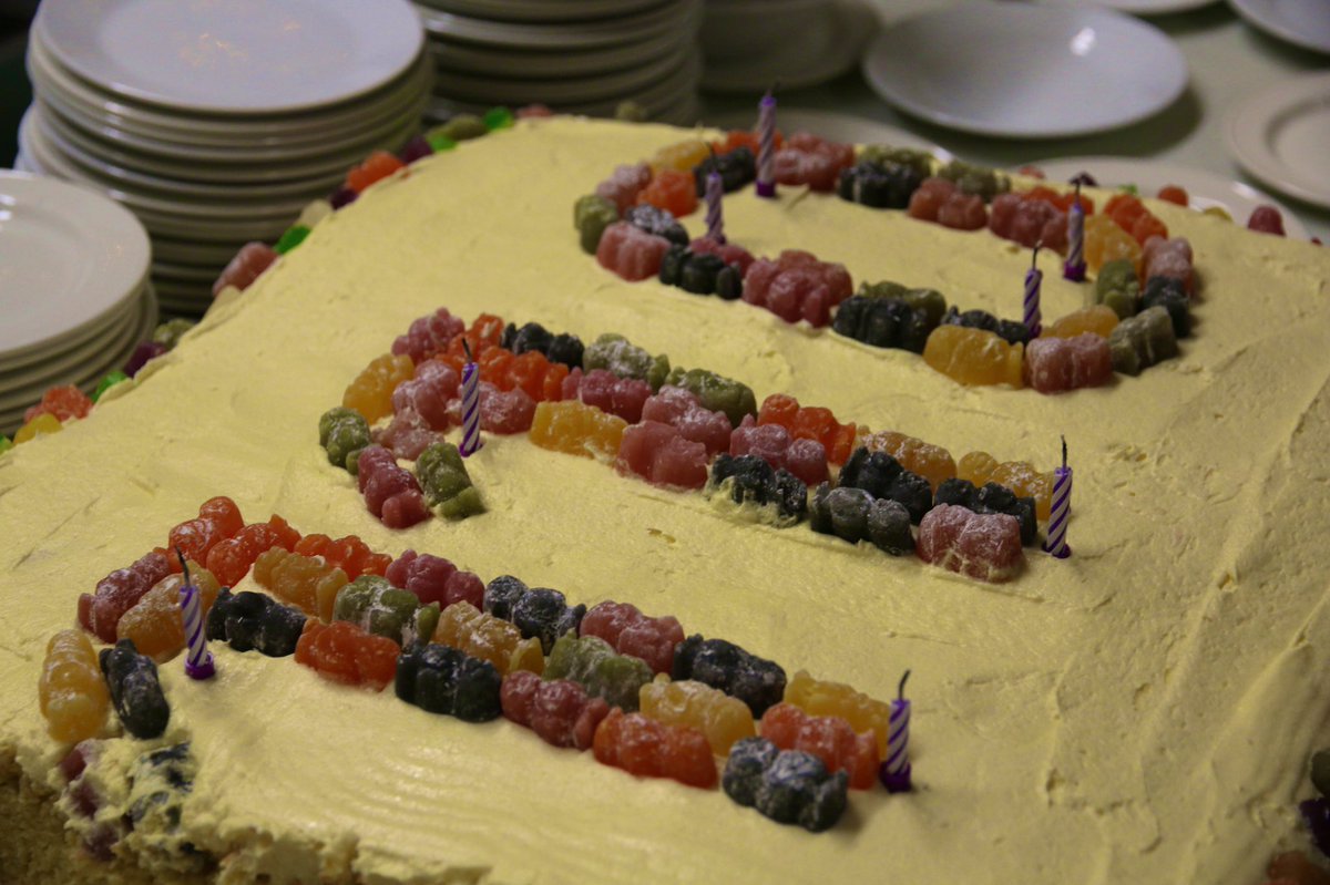USGuildford's tweet photo. Sunday lunch is served with birthday cake!  #Westbrook110 https://t.co/LQLoqIBqnk