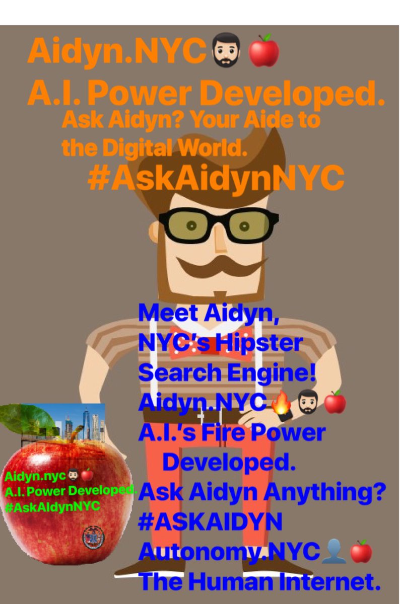 ProfileNYC's tweet photo. https://t.co/YTVVjZYR3n π€π§π»π₯
A.I.βs Fire Power Developed!
The Hub of New York.
#AiDYNnyc #AskAiDYNnyc
https://t.co/HDD3Hup34Aπ±π§ π½
The Digital Mind Of New York City.
#Aidynnyc #AskAidynAnything??π€? https://t.co/CU3bjMNzil
