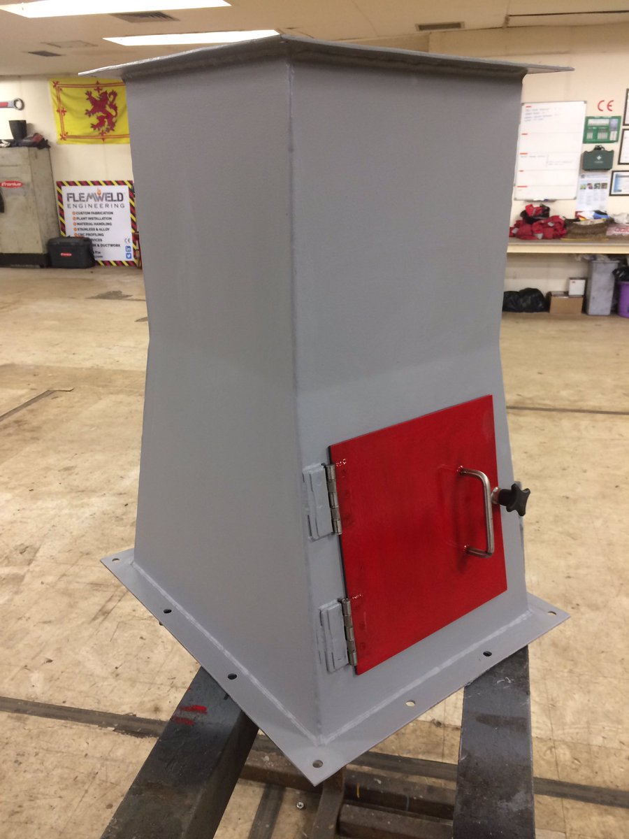 FlemweldSteve's tweet image. Replacement square to rectangle transfer chute.@cut_swift
