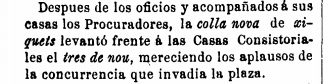 fmontser's tweet photo. Correcció del tuit sobre les actuacions de la #collanova per la festa de la Conversió de Sant Pau. La darrera notícia no és del 1885 sinó del 1886 on, per cert, va fer el 3d9f (Eco de Valls, 28-1-1886) 🙏 @JovesValls #castellers https://t.co/CCkYHtDT02