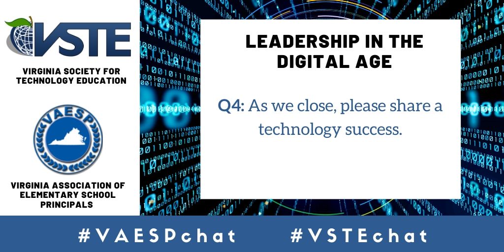 vste's tweet photo. Q4: As we close, please share a technology success. #VAESPChat #VSTEChat https://t.co/x3GyVZVPP8