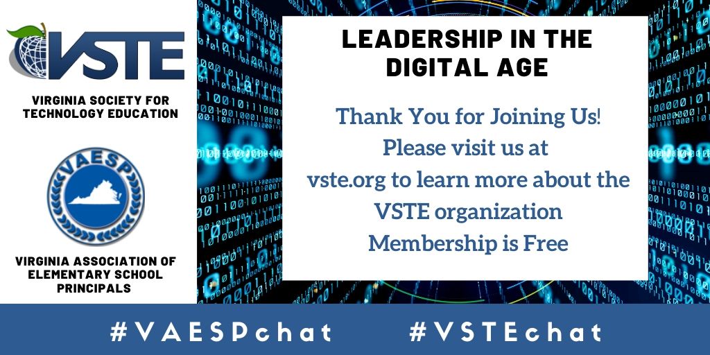 vste's tweet photo. Thank You for Joining Us!
Please visit us at https://t.co/rOhkG0Z8KY to learn more about the VSTE organization
#VAESPChat #VSTEChat https://t.co/oIAjrNWRYG