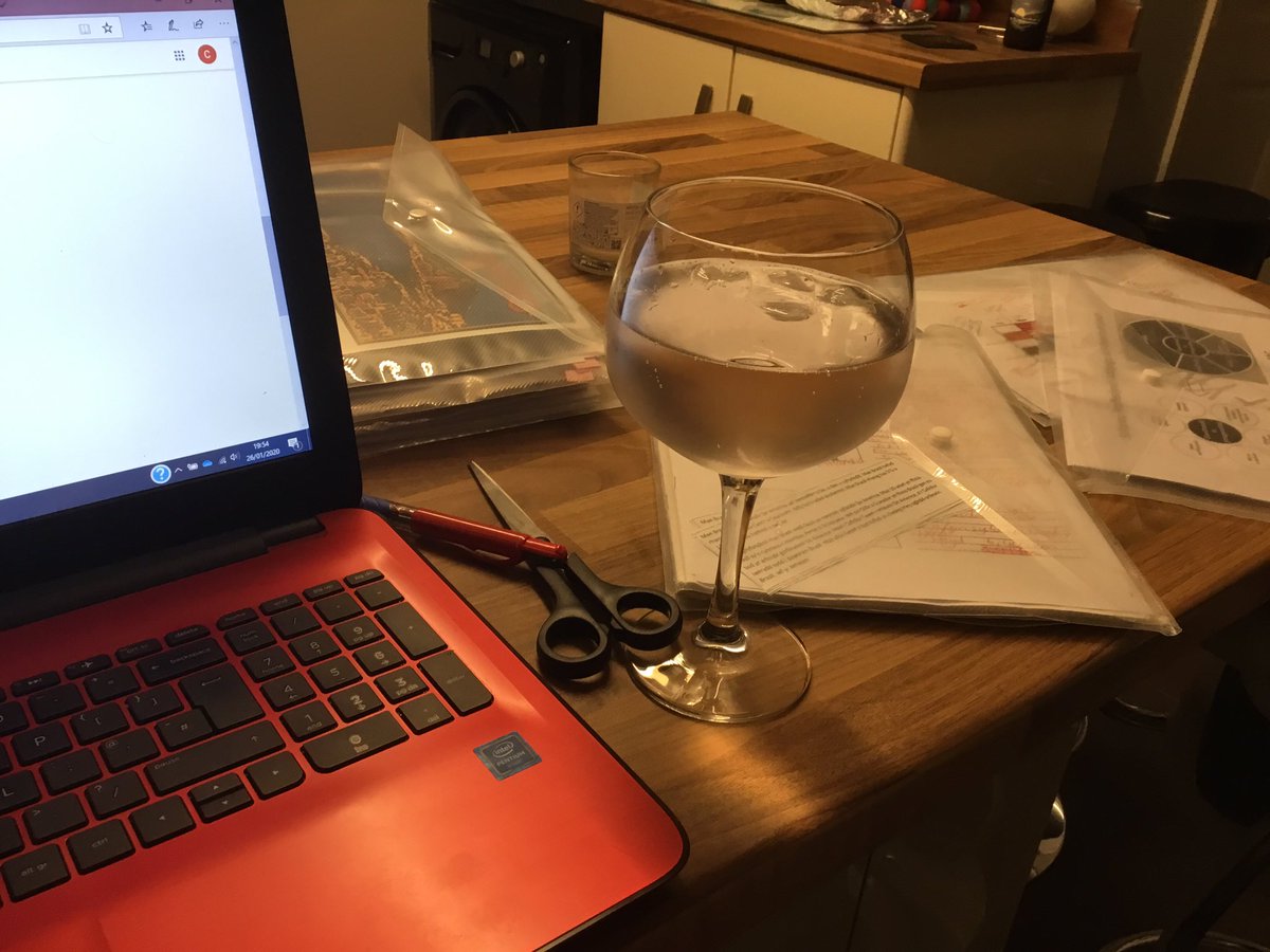 MatthewsC123's tweet photo. Nothing like a large gin to help with the last minute lesson planning, now I know why teachers drink!😟😟 https://t.co/4pTLBoPZTO