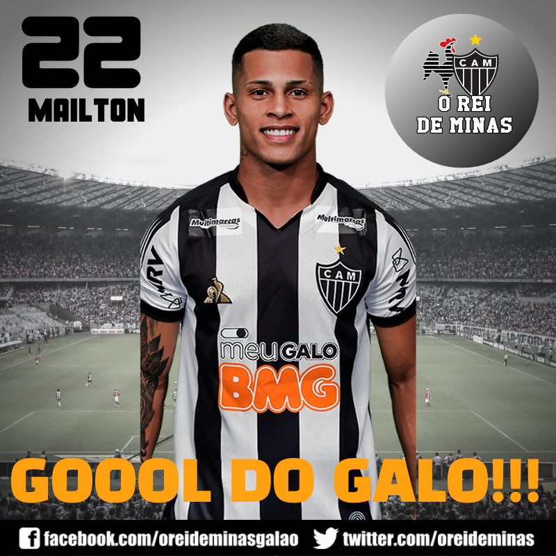 oreideminas's tweet photo. Gooooooooooooooooooooooool do Galooo!!!

⚽ O estreante MAILTON faz um golaço de fora da área, na sua estreia com a camisa alvinegra, aos 41 minutos do 1° tempo.

Galo 2 x 0 Tupynambás https://t.co/LhpciBKcAO