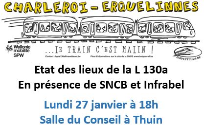 BeNavetteurs's tweet photo. Rappel : c'est demain soir à #Thuin en présence de @SNCB et @Infrabel_FR Etat des lieux #L130a #SNCB #Infrabel https://t.co/WmR4LIPtI6