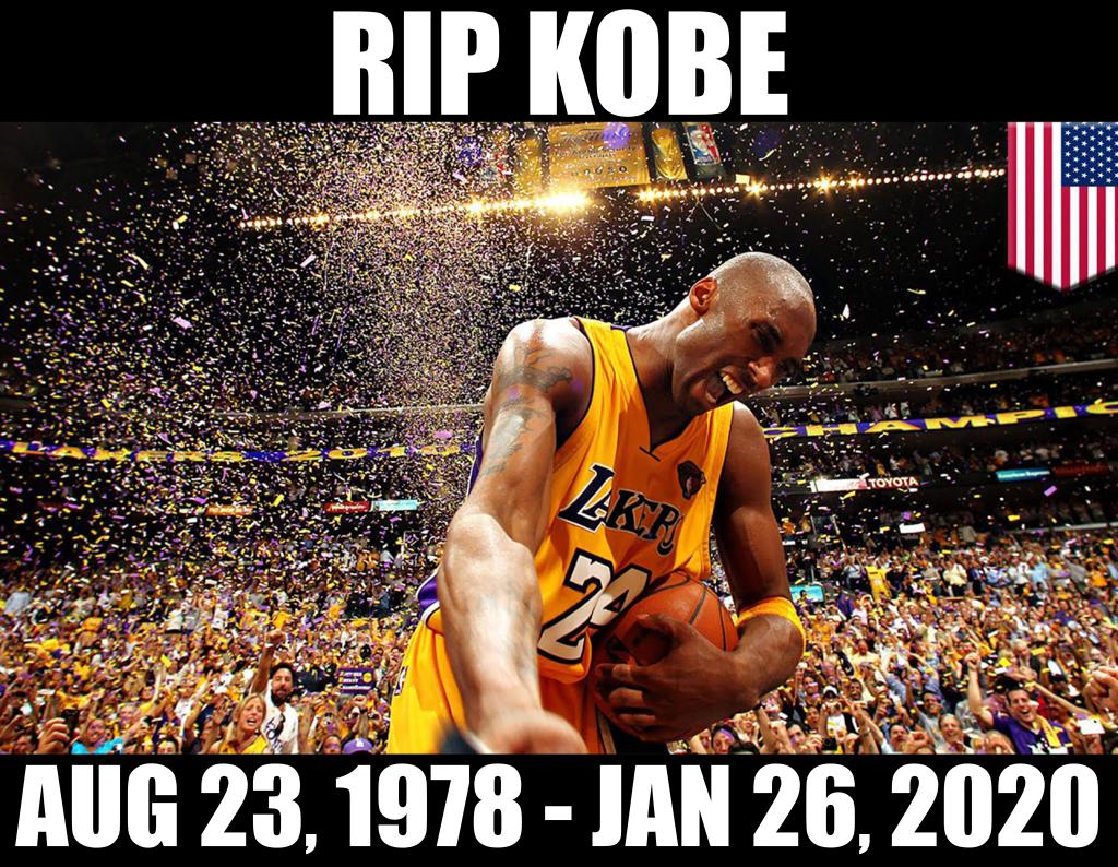 mysterysocia's tweet photo. BREAKING: Kobe Bryant is dead at 41 after being involved in a California helicopter crash, according to multiple reports.

Such a great loss😭. Rest on Kobe

#ripkobe https://t.co/msxAwZiX76