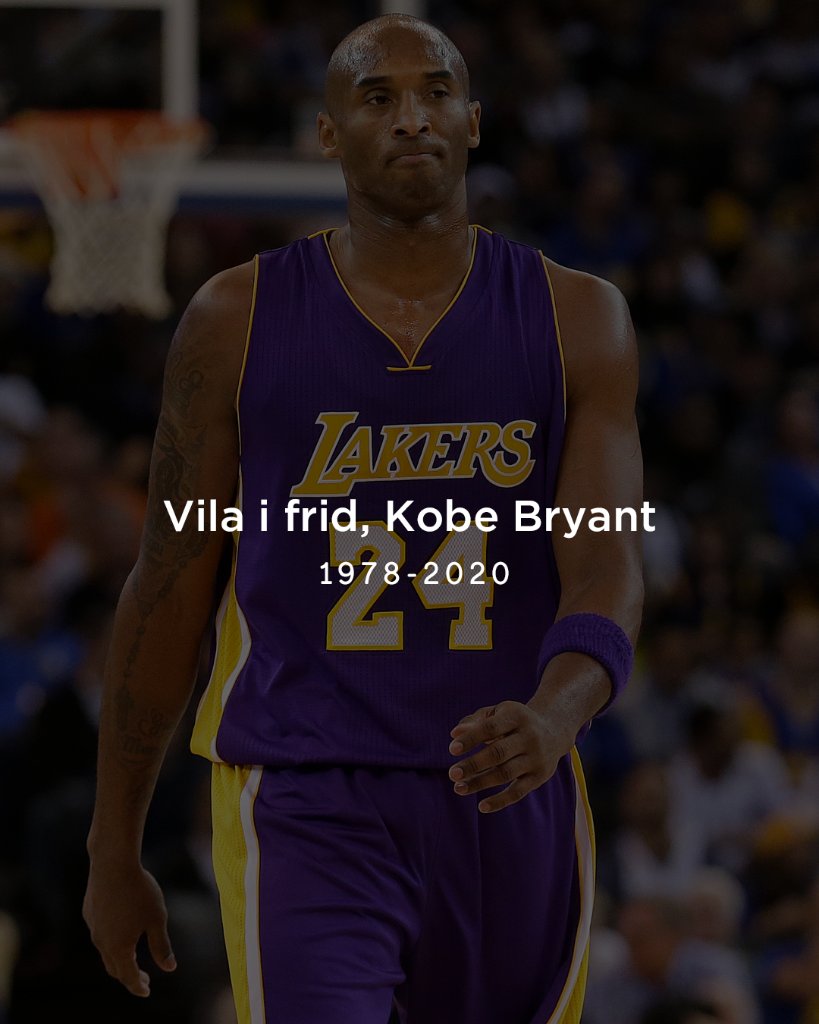 Kobe Bryant är död, det uppger TMZ. Basketlegendaren ska ha dött när han kraschade i sin privata helikopter i Calabasas, Kalifornien. Vila i frid ❤️