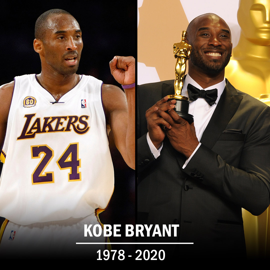 RottenTomatoes's tweet photo. Basketball legend, superstar, and Oscar winner Kobe Bryant has passed away at the age of 41. Rest in Peace. https://t.co/LS838xb51w