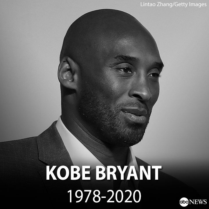 BREAKING: Kobe Bryant among 5 people killed in helicopter crash in Southern California, <a href="/ABC/">ABC News</a> News has confirmed via sources from <a href="/espn/">ESPN</a>. 

LATEST: gma.abc/37uvTsa