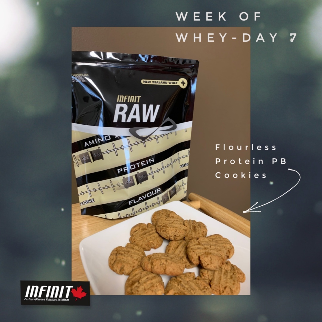 grupponutrition's tweet photo. Week of Whey comes to an end with these easy flourless Peanut Butter Cookies. 💥💪
#wheyeasy #infinitfuelsme #infinitcanada #fuellingyourpotential #protein #clean #wheyproteinisolate #ketokrazy https://t.co/yo6YrUZsSM