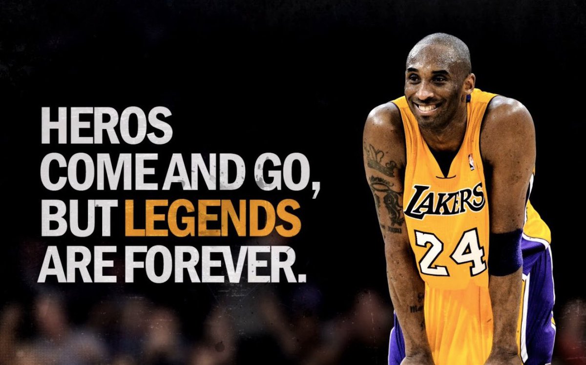 Heroes come and go, but legends are forever.