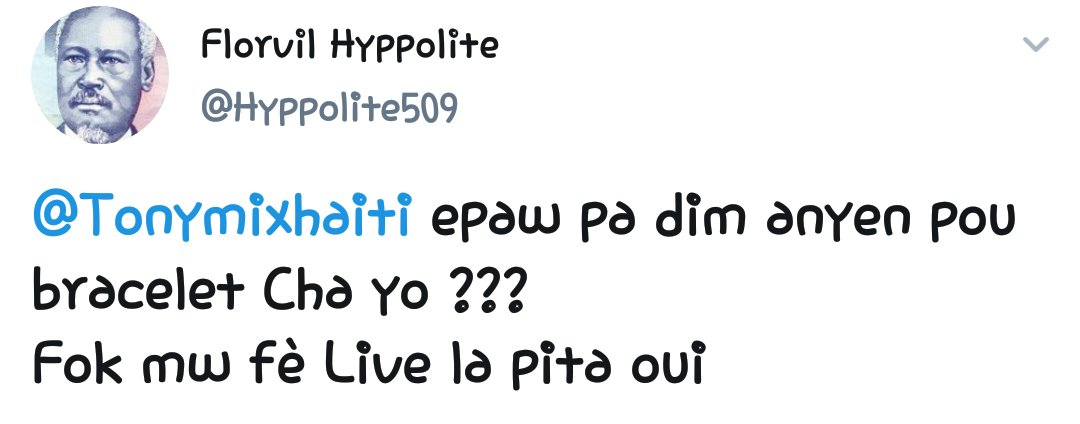 Le_Soulard's tweet photo. Gad on kout roch #TONY_MIX fout #HYPPOLIT nan tanp 🤣 https://t.co/KZdWwYUg8E