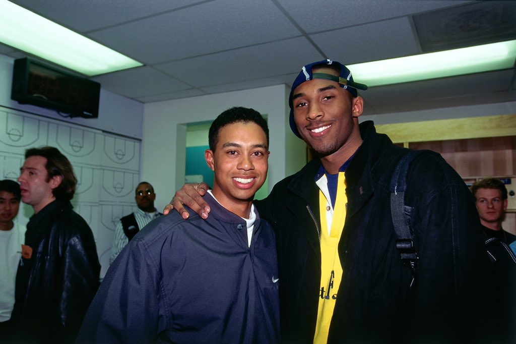 Tiger and Kobe. 1996. Hug your loved ones.
