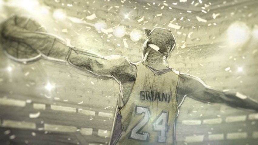 PatrickADougall's tweet photo. If you’ve never seen “Dear Basketball” today might be the best day to check it out! 🏀 

Kobe worked with legendary Disney animator Glen Keane to create this winning best animated short film in 2018! It’s also scored by none other than John Williams! 

https://t.co/HTRx58GjNR https://t.co/0Xvkd66c9M