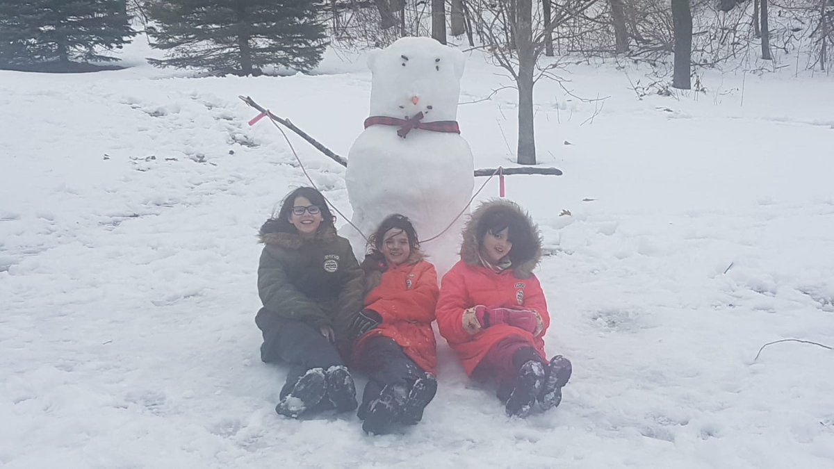 Daddy and his girls having Sunday fun.