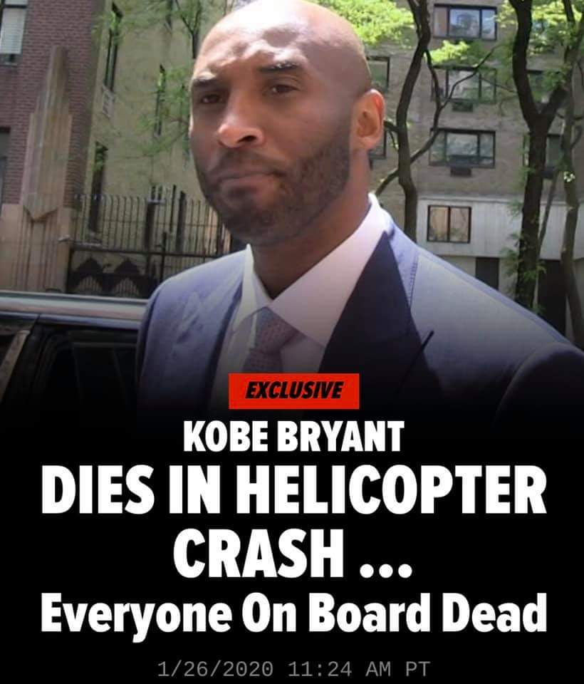We lost a legend. RIP <a href="/kobebryant/">Kobe Bryant</a> 🙏 #Kobe #KobeBryant