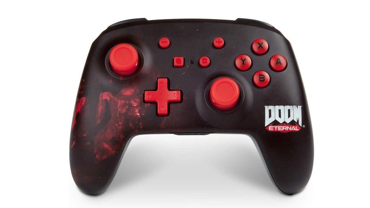 prnintendowatch's tweet photo. Officla DOOM eternal pro controller by @PowerA available now on amazon. 

#Nintendo #nintendoswitch #DOOM https://t.co/3hkrZIP8ZV
