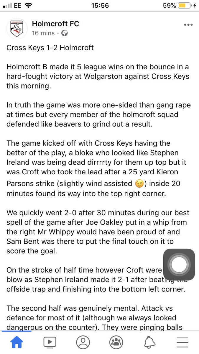 Holmcroft FC tweet media