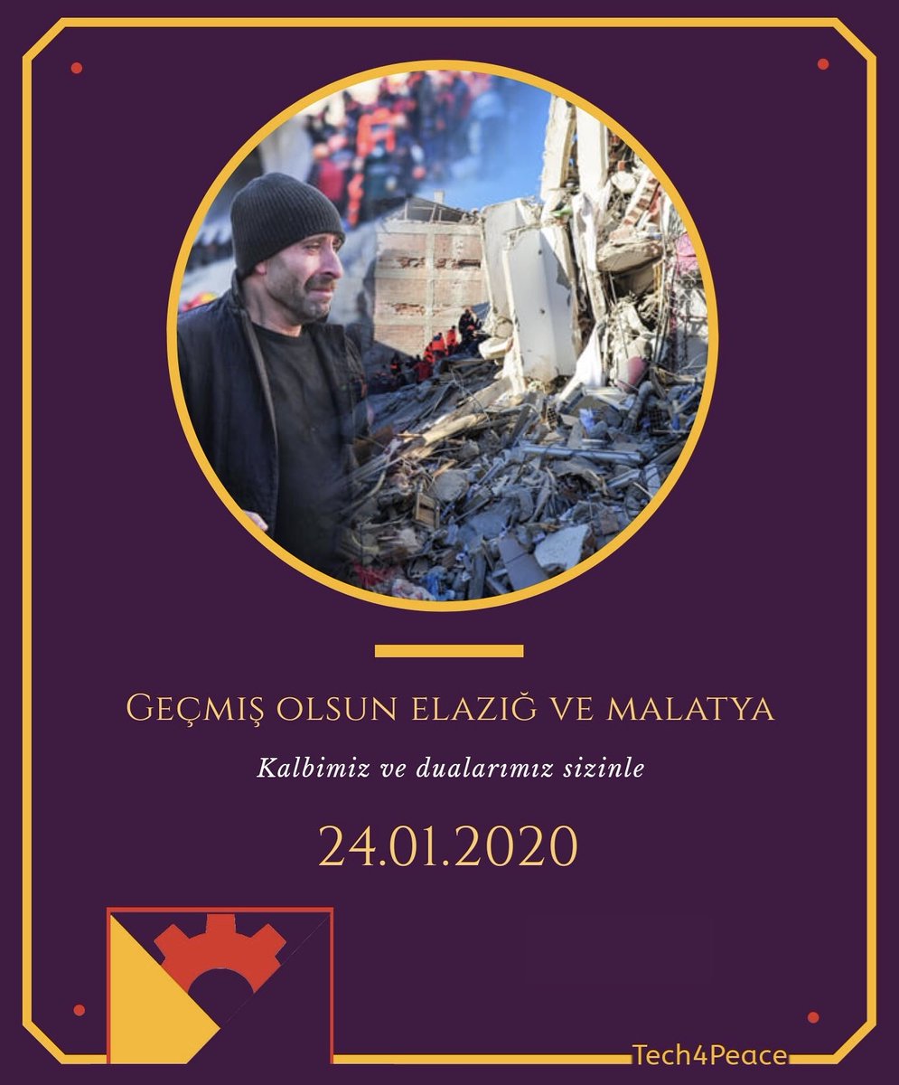 acihsrobotics's tweet photo. Elâzığ ve Malatya şehirlerinde meydana gelen şiddetli depremde hayatını kaybedenlere allahtan rahmet, sevenlerine ve yakınlarına başsağlığı ve sabır, yaralı olanlara da acil şifalar diliyoruz. #elazığ #malatya #deprem https://t.co/d7RdgnwlvS