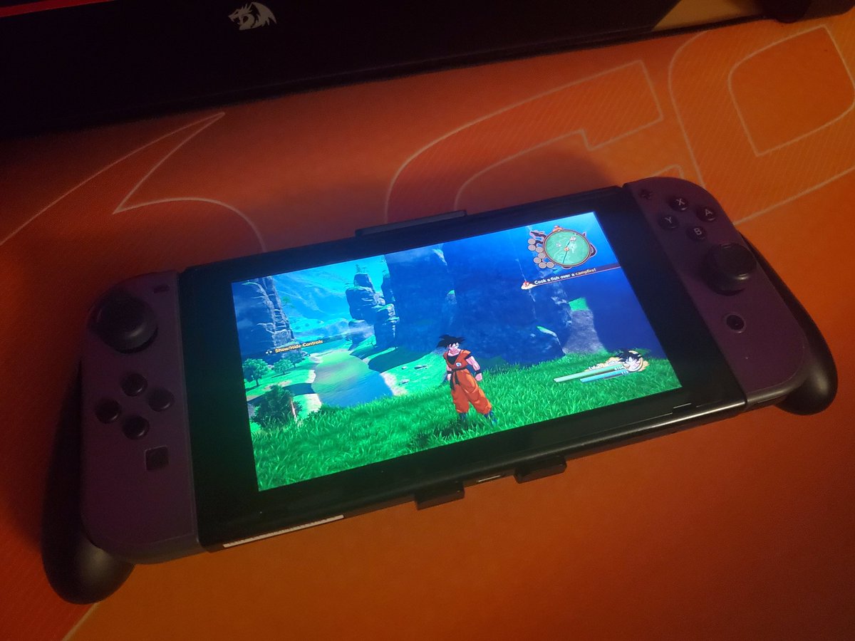 JasonLeonidas's tweet photo. #NvidiaGames running on the #nintendoswitch playing some #DBZKAKAROT brings me back to my childhood 😝 https://t.co/s1My0RfyhP