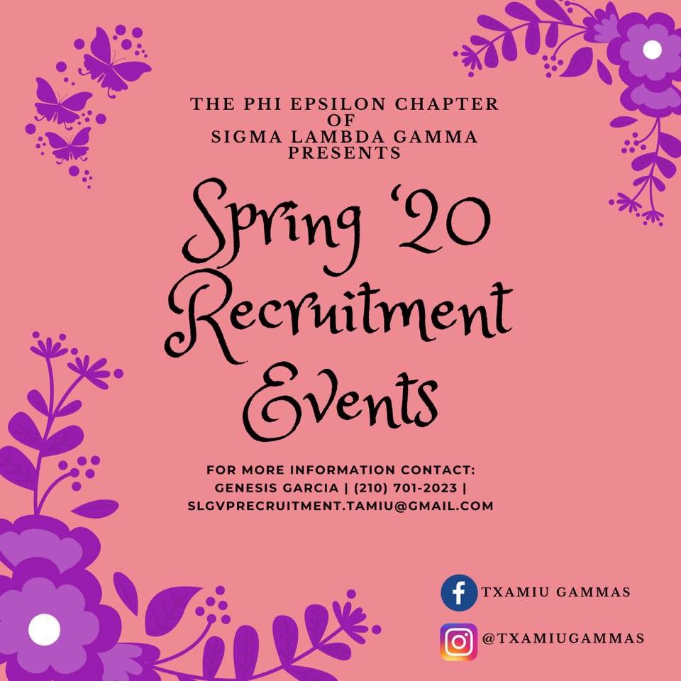 TxAMIUGammas's tweet image. Quick Reminder💕

Want to know what SLG is about? 💖💜
Join us tomorrow as we start with our first day of Recruitment week. Can’t wait to meet you. 💖

#TxamiuGammas #SLGRecruitmentSpring2020 #WhySLG