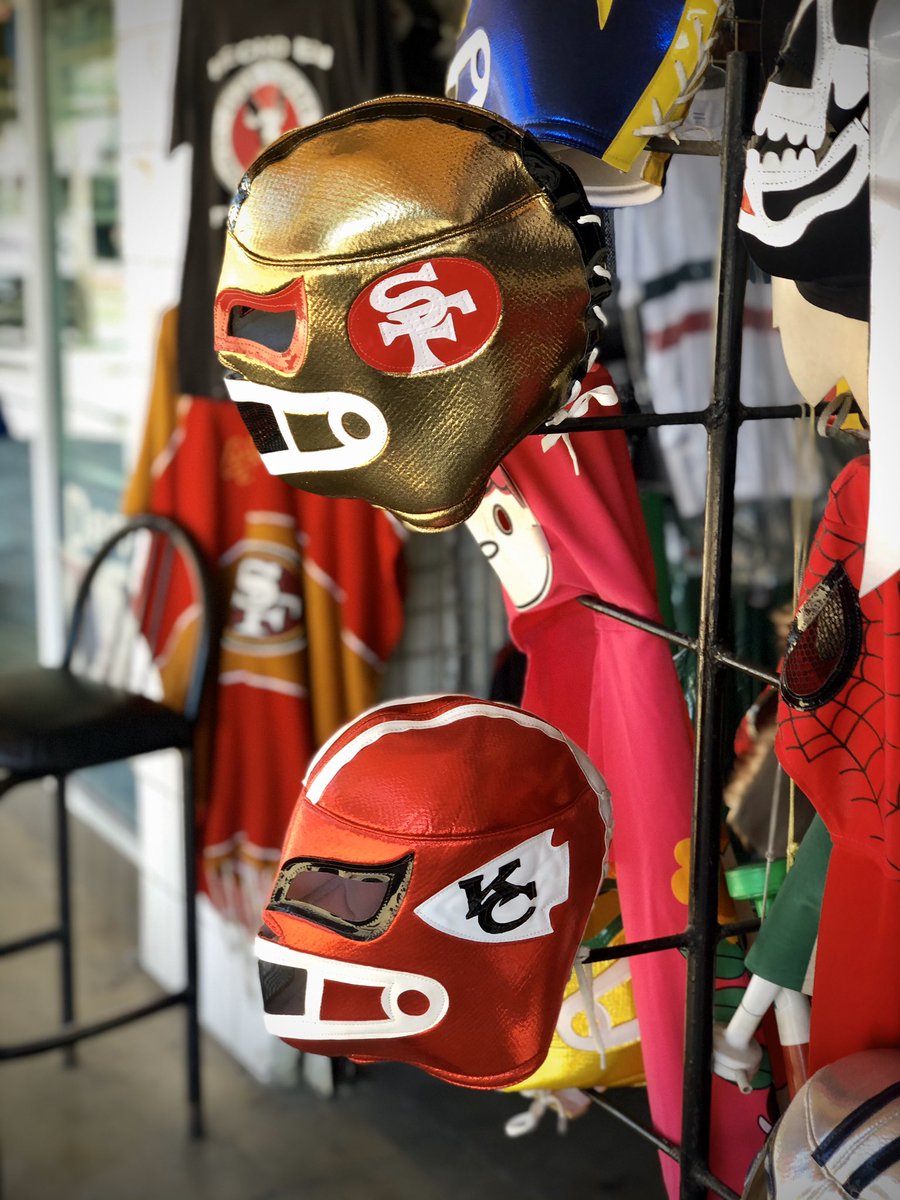 SlowBaja's tweet photo. Super Bowl Swag TJ style!
#stayintj #SuperBowl #LuchaLibre #SFFortyNiners #KCChiefs #SlowBaja https://t.co/9TzNeba7Qj