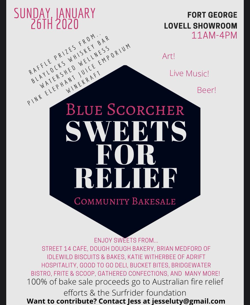 friteandscoop's tweet photo. We are dropping off a ton of goodies for this bake sale! Head down to Fort George, locals. #sweetsforrelief #astoriaoregon https://t.co/BvhIhhyHmd