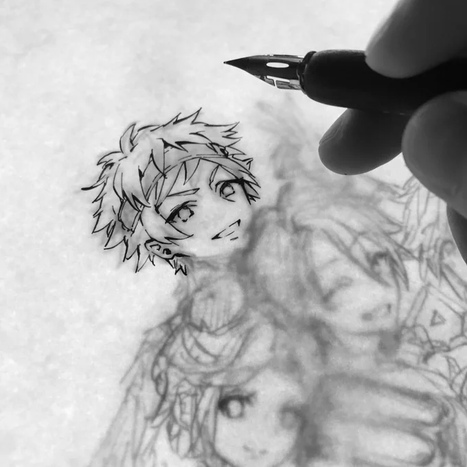 ゆっくり描くよ… 