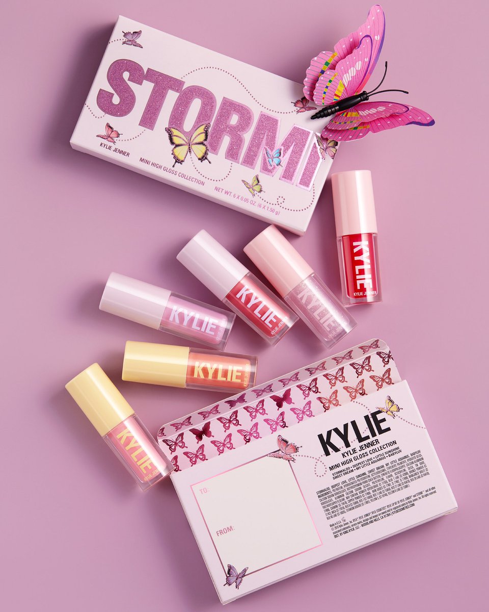 kyliecosmetics's tweet photo. each Stormi Collection lip product was made to be perfect for Valentine’s Day gifting 💋 2.1.20 https://t.co/nNseNDjfnk