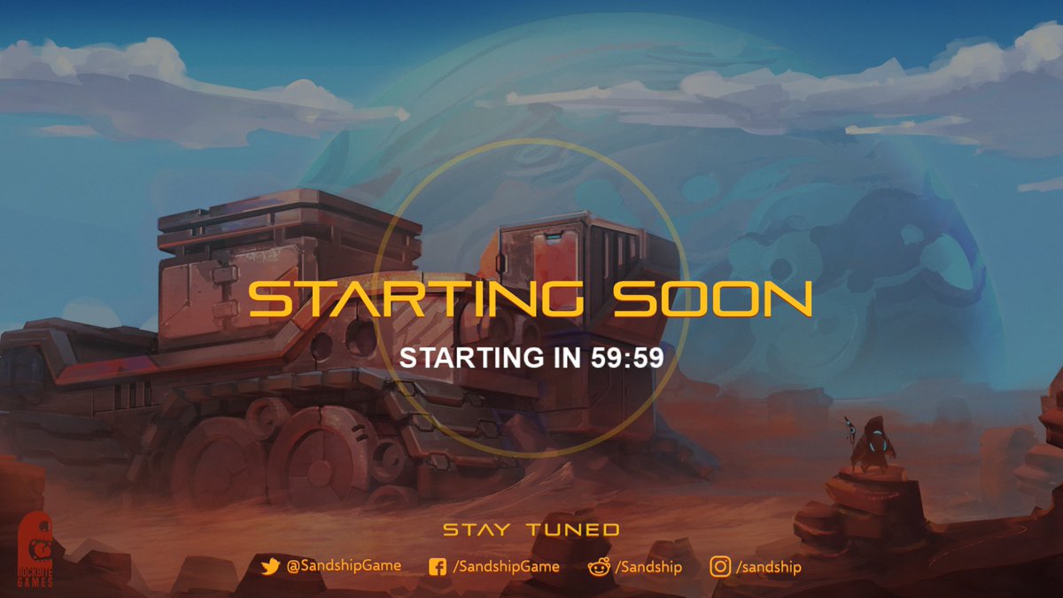 SandshipGame's tweet photo. ⌛ONE Hour left for Sandship Twitch! 
💻 Follow us on https://t.co/fUgpqThL7r

📌Game Demo!
📌Q&amp;A
📌Meet our team!
📌 &amp; so much more
#mobilegame #indiegames #Twitch #Sandship #strategy #StartingSoon https://t.co/kzlbREO7Sn