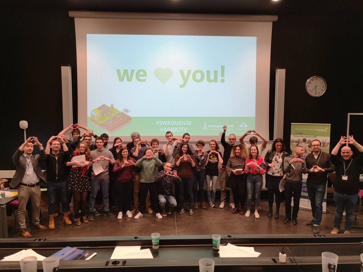 swrouen's tweet photo. Mour ce #SWROUEN20, les gagnants sont : 

🏆 Grand Prix : PLANTONS COOL
💚 Coup de cœur : PHYTORADEAU 
🎤 Meilleur pitch : ELOSI
🤗 Prix du public : A LA SOUPE

BRAVO à eux, BRAVO À TOUS 👏👏👏

@CE_Normandie @SopraSteria_fr @Cerfrance_sn @Rouen @MetropoleRouenN @RegionNormandie https://t.co/oVC0cNwr3j