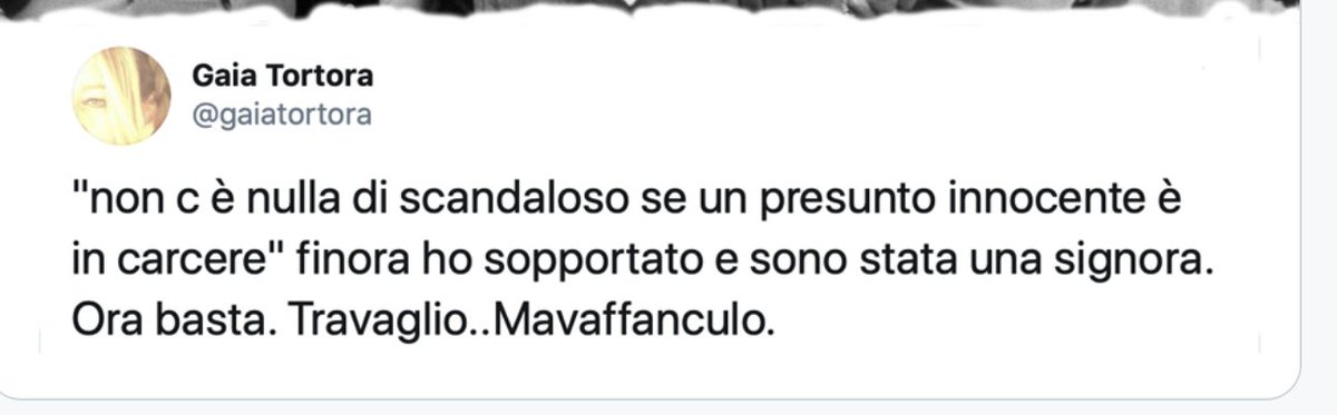 bene, brava, Gaia Tortora, 
travagliato il manettaro..insofferente..e megalomane..glielo diciamo anche noi vaffanculo travagliato