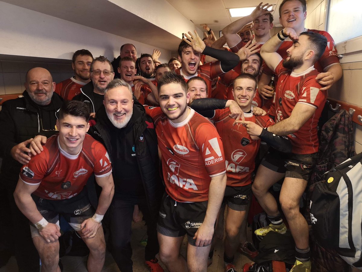 RouenNdieRugby's tweet photo. Après les victoires de nos U14 et U18 ce week-end face au @RugbyClubVannes, nos espoirs s’imposent sur leur pelouse sur le score de 25 à 5 👍
Félicitations aux joueurs de Villy Hordila et Gregoric Bouly 👏 https://t.co/ZwqzbrkWMw