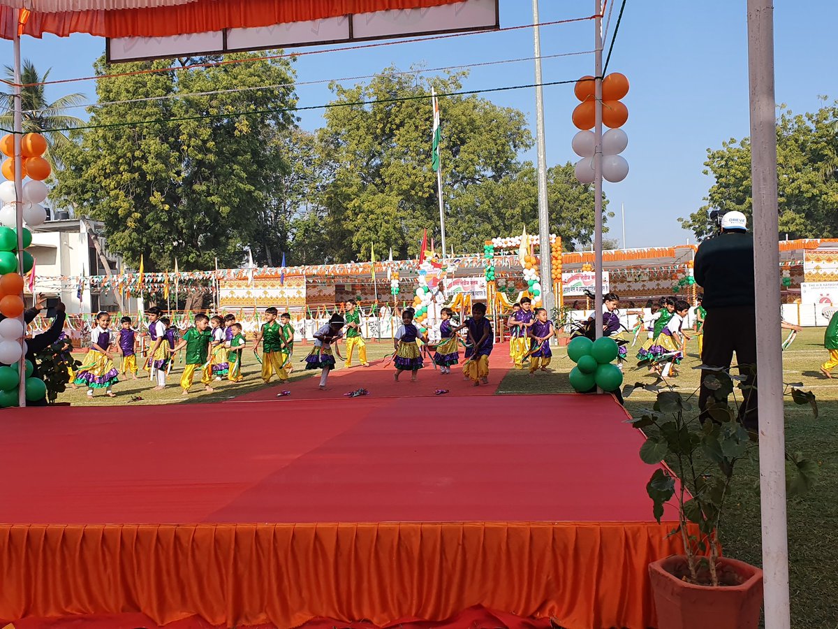 dginamdar's tweet photo. #71stRepublicday celebrated at Kasturinagar with great enthusiasm. School children of Kasturinagar Prathmik Shala and HBK School were mesmerising! Employees and Winning Dependents were given prices for their performance in games and also for good work in plant @drusawasthi. https://t.co/57S65YOJWp
