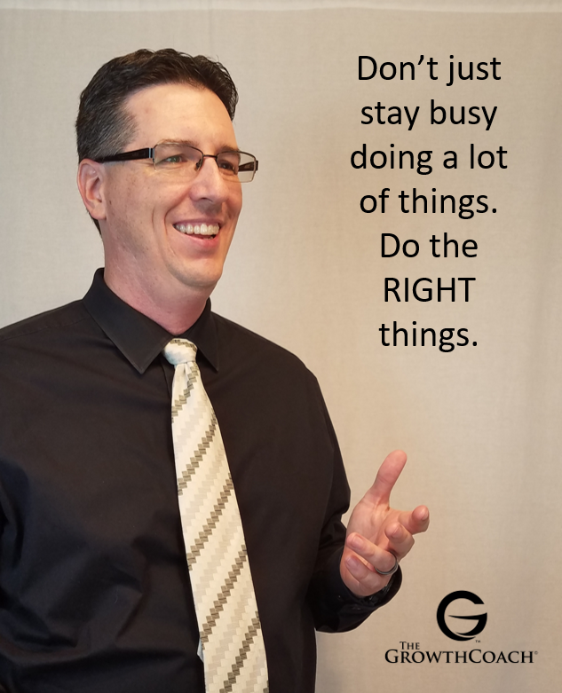 The difference between effective and efficient is doing the RIGHT things and not just doing things quicker. Learn what really moves the needle in your business, then focus on THAT.