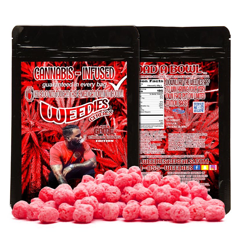Weediesthebrand's tweet photo. #loadabowl 🥣 of your #favorite #weedies 😋 #flavor #now on #sundayfunday ⛅️ @thegame #strawberry 🍓 #kush #nugz 🌳 #edition #photooftheday 📸 https://t.co/4iaQVw4z0j