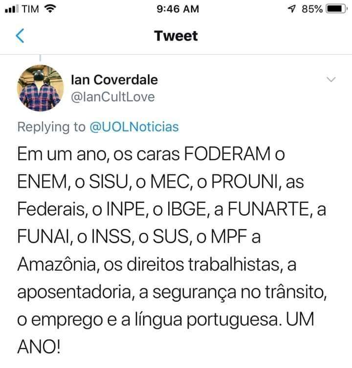 mattabade's tweet photo. Vocês acham graça as vezes e dizem que é incompetência. Mas não é. Esse governo é extremamente competente em acabar com tudo aquilo que foi conquistado com muita luta. https://t.co/MocIQf99VG