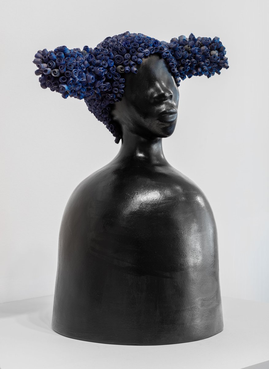 Sculpture by American artist Simone Leigh, 2010s, known for her figurative work in bronze that combines African pottery motifs with a modernist approach