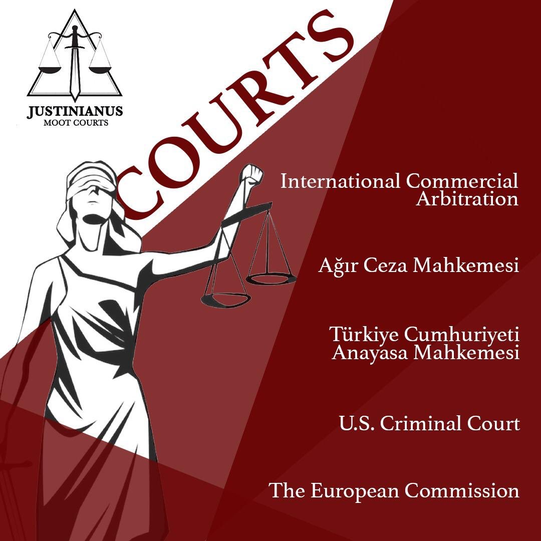 We are more than proud to announce you to five exclusive courts prepared by the masterminds of the JMC’s academic team. For more detailed information, you can visit and apply from our official website via jmc2020.org! #jmc2020 #JustinianusMootCourts 
#jmc2020