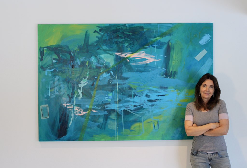 IraHoffecker's tweet photo. Image by @LucaHoffecker . With my painting conjunction, 48x72 inches https://t.co/F2dgeiuPIv